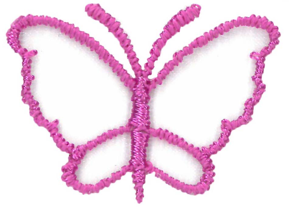 LARGE ORGANZA BUTTERFLY - FUCHSIA